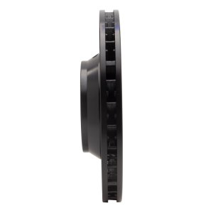 Audi Q7 Brake Rotor (1) - Right Front - R1 Concepts - Drilled & Slotted - Black - `03-`15